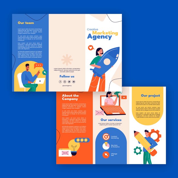 Marketing agency template design
