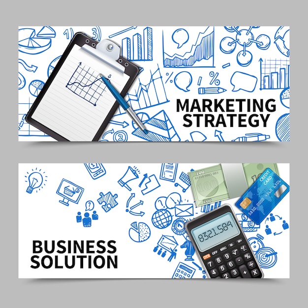 Marketing banner set