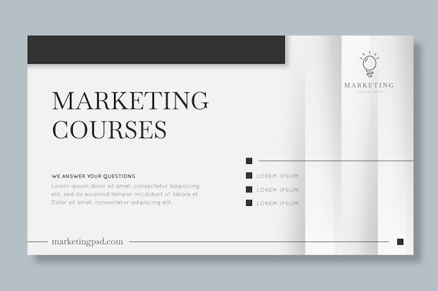 Free vector marketing business banner template