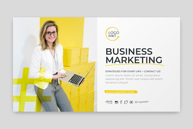 Marketing business banner template