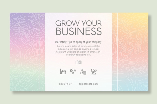 Free vector marketing business banner