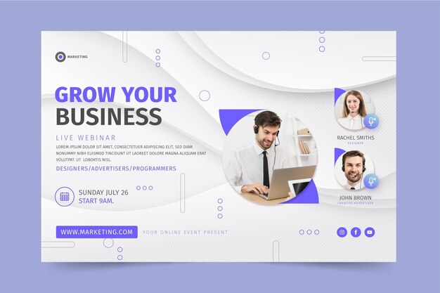 Marketing business banner