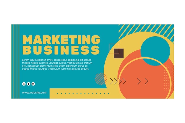 Free vector marketing business banners