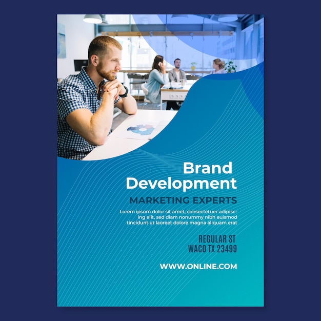 Marketing business flyer template