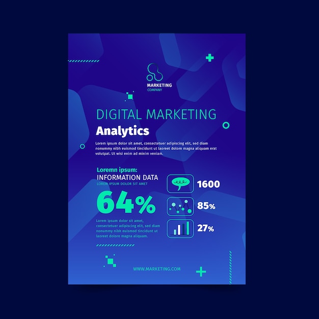 Modello di volantino aziendale di marketing