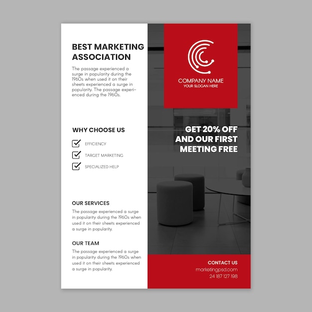 marketing business flyer vertical