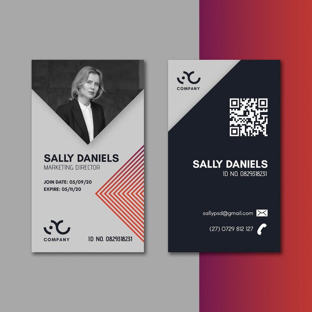 Marketing business id card