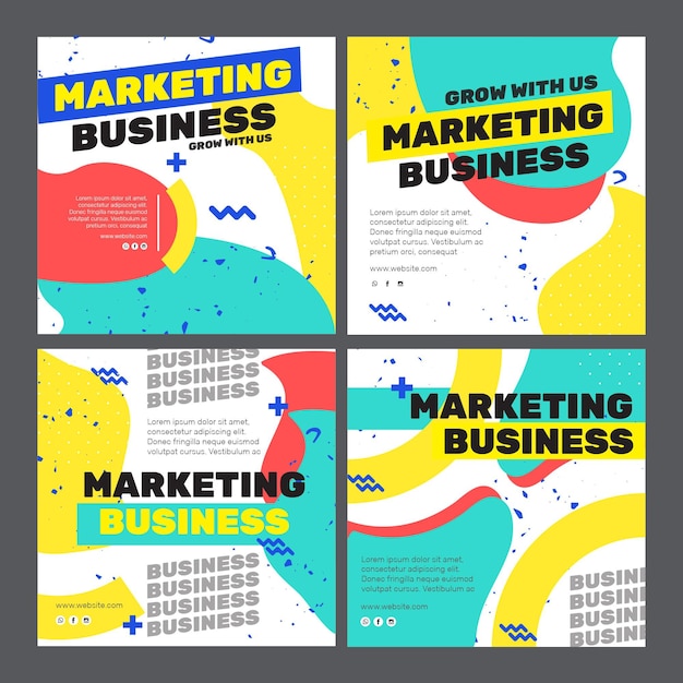 Marketing business instagram post