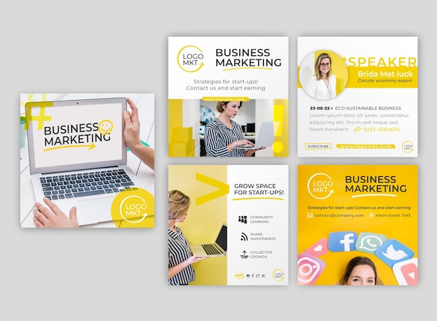 Marketing business instagram posts