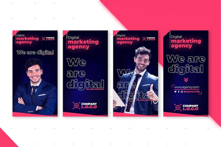 Free Vector marketing business instagram stories