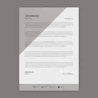 Free vector marketing business letterhead template