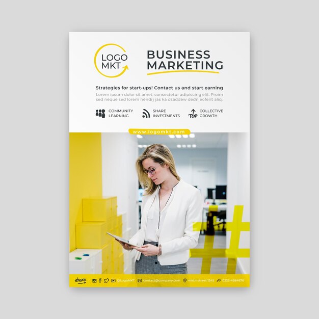 marketing business vertical flyer