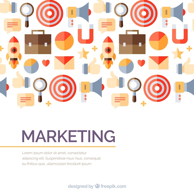 Marketing elements background