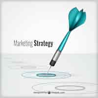 Free vector marketing strategy concept