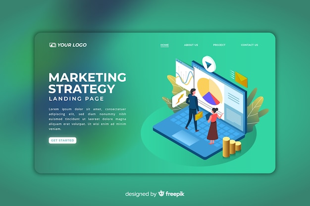 Marketing strategy landing page