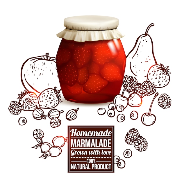 Marmalade jar concept