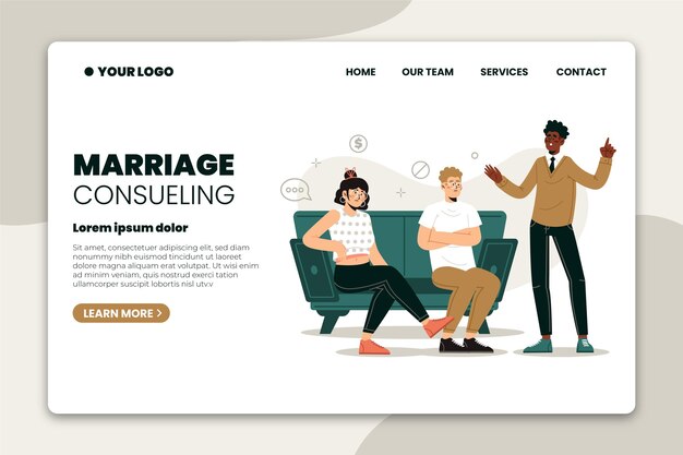 Marriage counseling - landing page