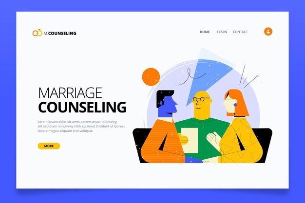 Marriage counseling landing page