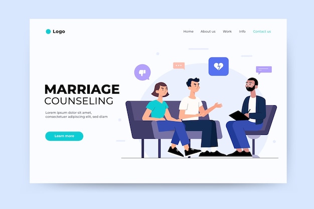 Marriage counseling landing page