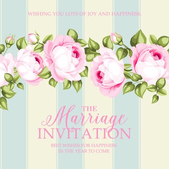 Marriage invitation card.