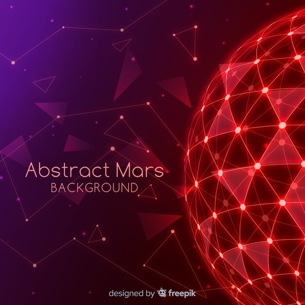 Mars background with abstract design