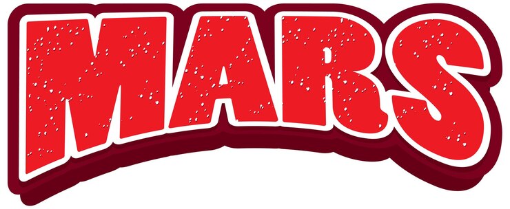 Free Vector mars word logo design