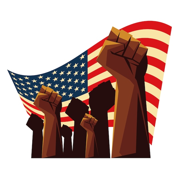 Free vector martin luther king day activist illustration