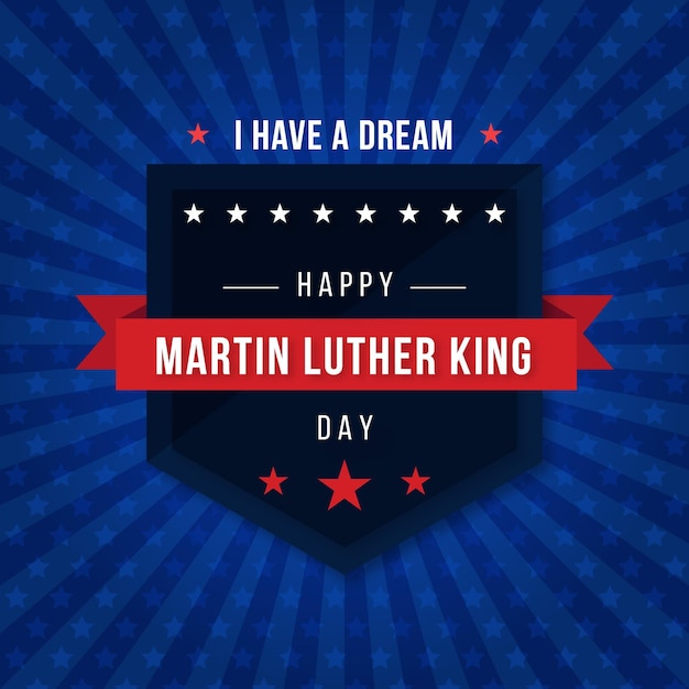 Vettore gratuito martin luther king day illustrazione