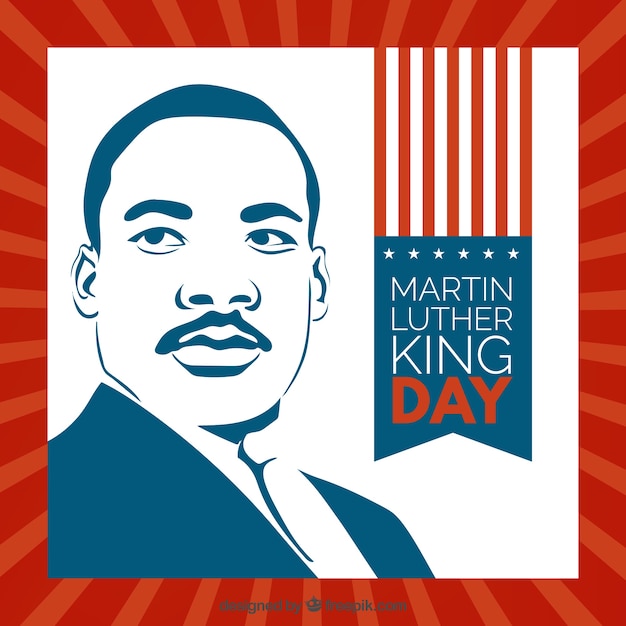 Free vector martin luther king portrait