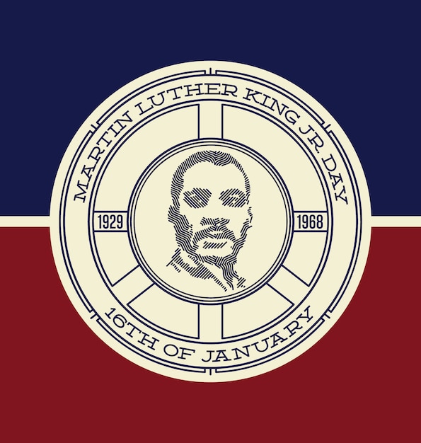 Free vector martin luther king's background design