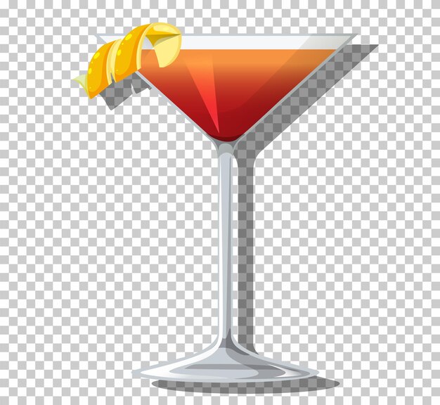 Martinez cocktail in glass
