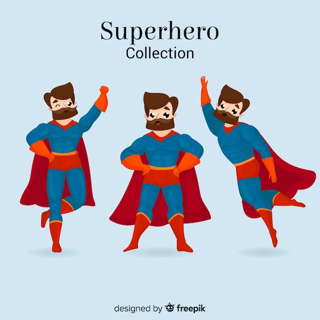 Masculine superhero collection