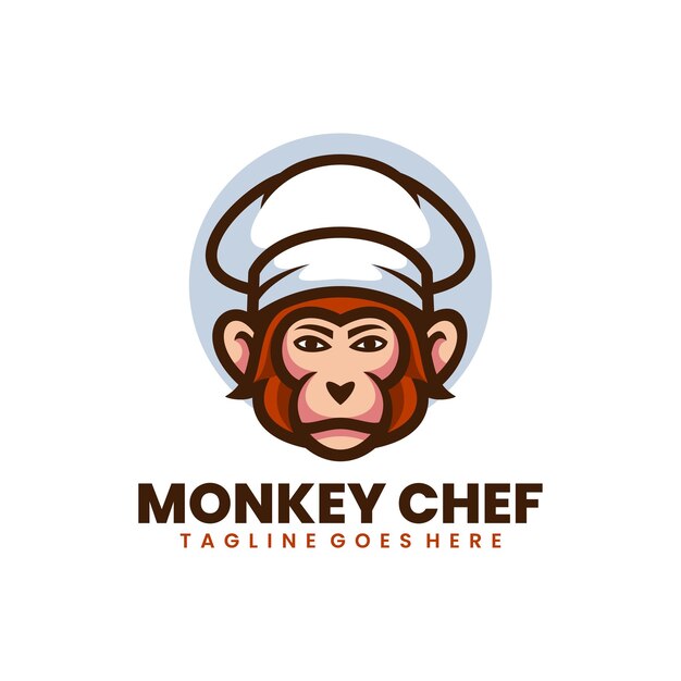 master chef mascot logo design