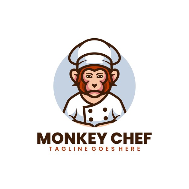 master chef mascot logo design