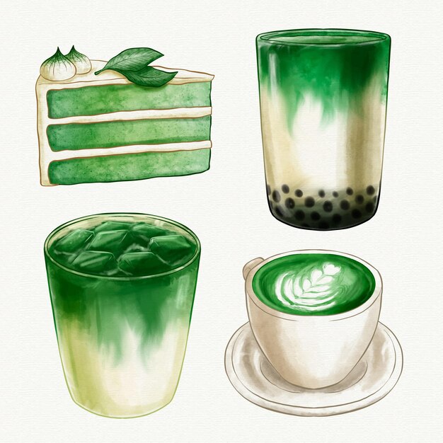 Matcha tea collection