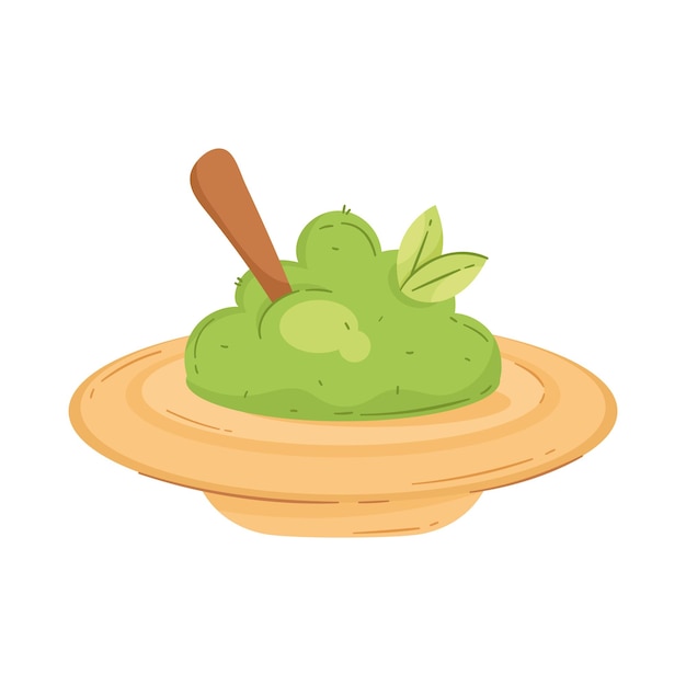 Free vector matcha tea food