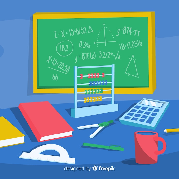 Free Vector math background