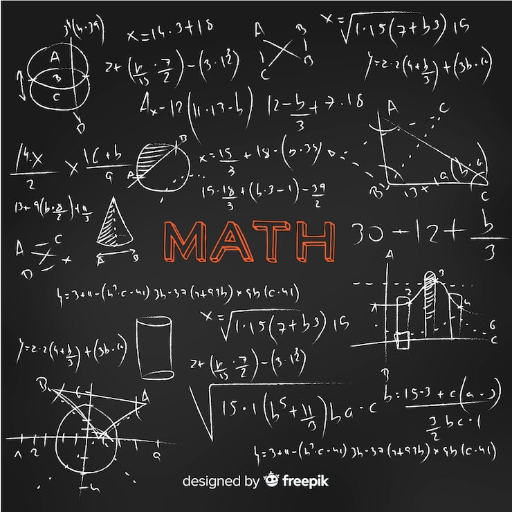 Free Vector math background