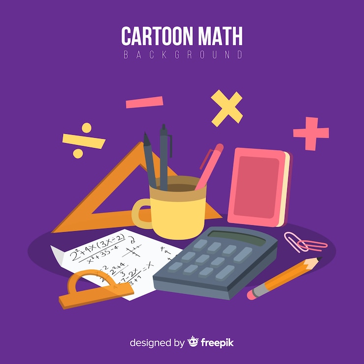 Free Vector math background