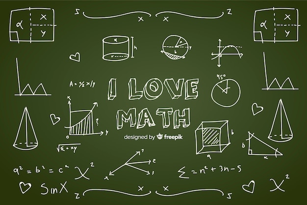 Math chalkboard background