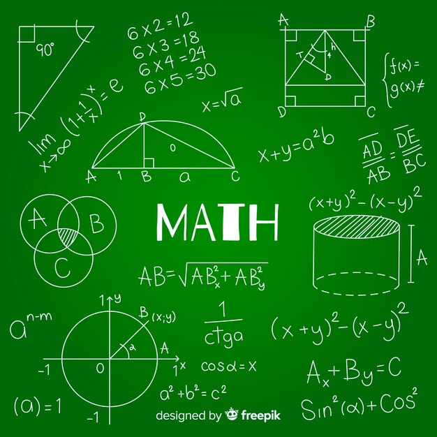 Math chalkboard background