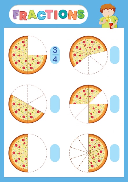 A math fraction worksheet