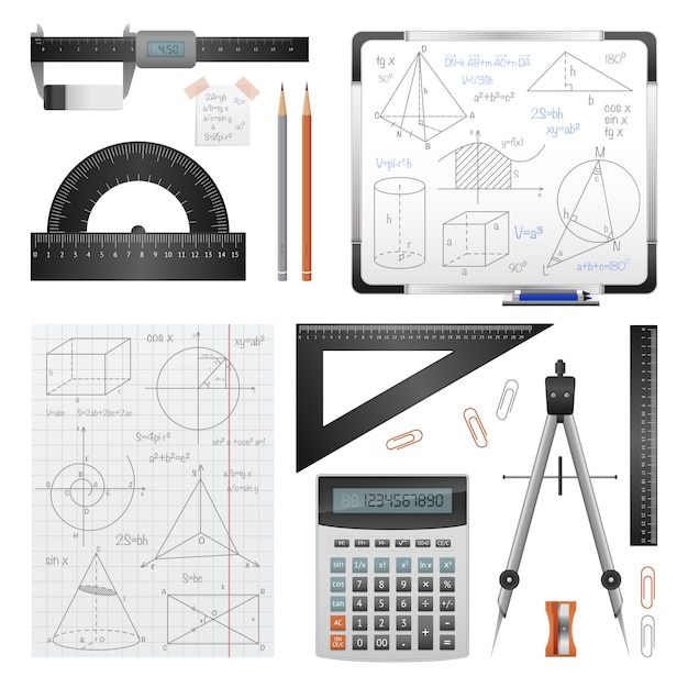 Mathematic Science Images Set 