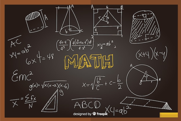 数学​現実的​な​黒板​背景