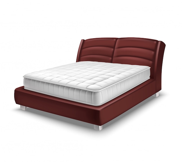 Free vector mattress bed realistic