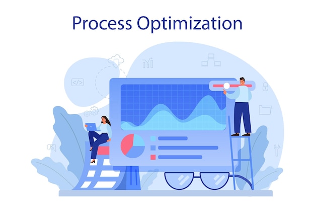 Maturity stage online service or platform Project life cycle period Business project implementation and development Online tutorial consultation plan Vector flat illustration