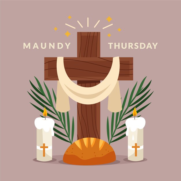 maundy thursday illustration