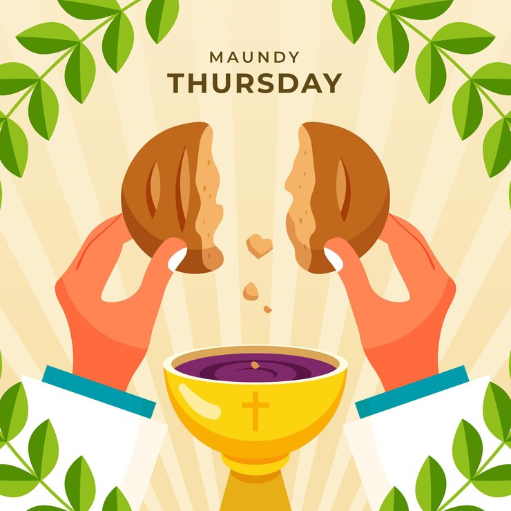무료 Vector maundy 목요일 그림