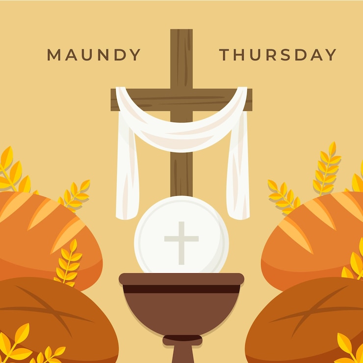 Free Vector maundy thursday
