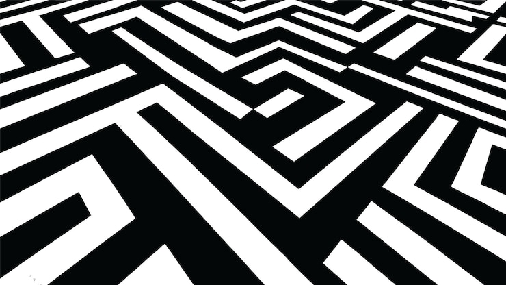 Free Vector maze details background